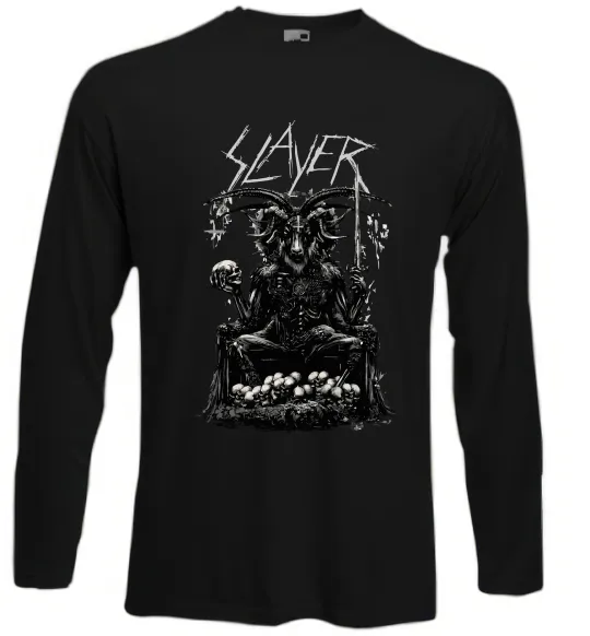 Лонгслів Slayer satan Чорний фото