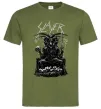Чоловіча футболка Slayer satan Оливковий фото