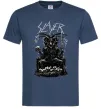 Чоловіча футболка Slayer satan Темно-синій фото