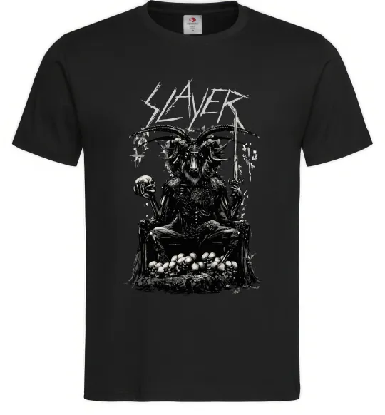 Чоловіча футболка Slayer satan Чорний фото