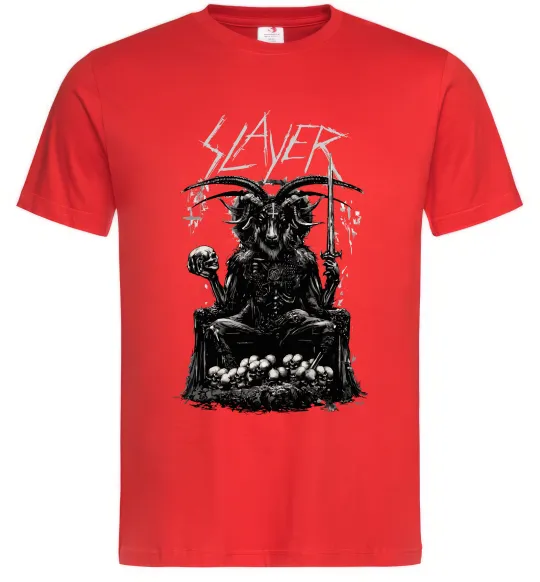 Чоловіча футболка Slayer satan Червоний фото