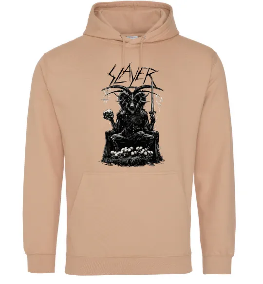 Жіноча толстовка (худі) Slayer satan Пісочний фото