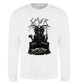Свитшот Slayer satan Белый фото