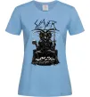 Жіноча футболка Slayer satan Блакитний фото