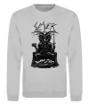 Світшот Slayer satan Сірий меланж фото