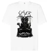 Футболка Оверсайз Slayer satan Білий фото