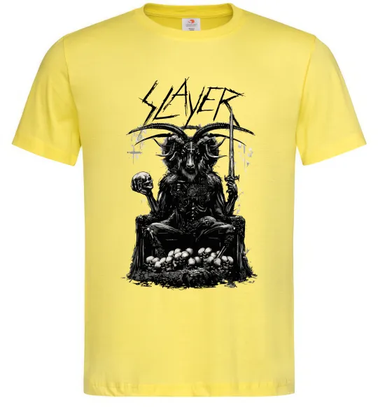 Чоловіча футболка Slayer satan Лимонний фото