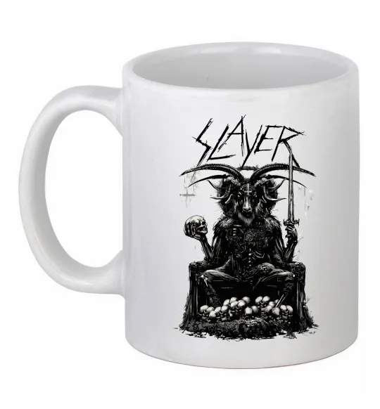 Чашка керамічна Slayer satan Білий фото