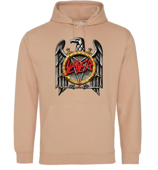 Чоловіча толстовка (худі) Slayer eagle logo Пісочний фото