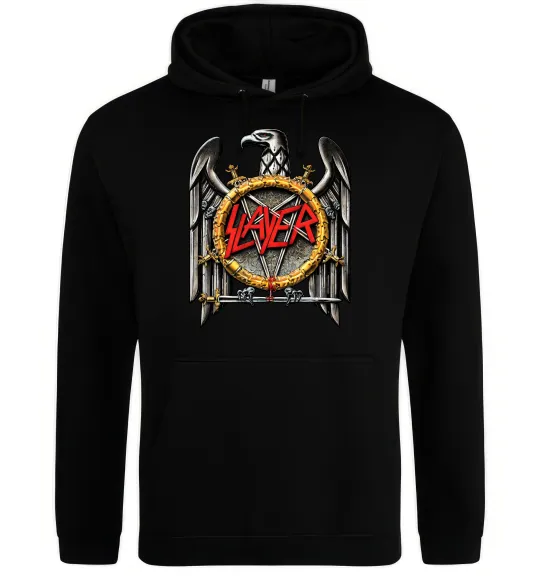 Жіноча толстовка (худі) Slayer eagle logo Чорний фото
