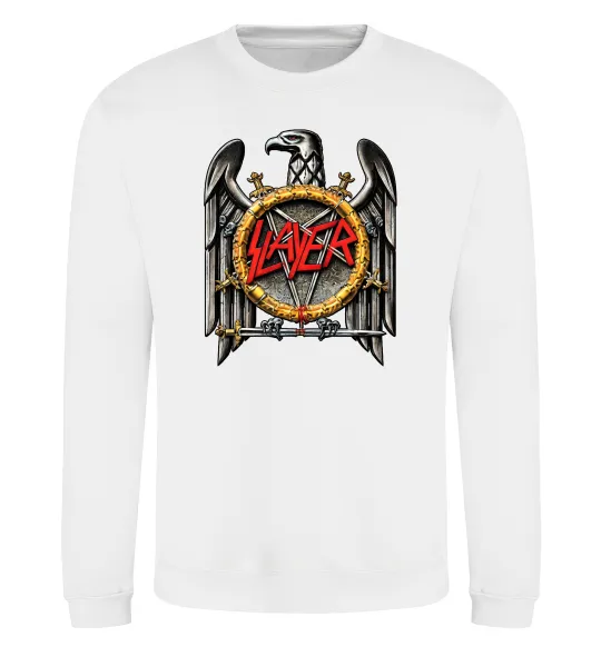 Свитшот Slayer eagle logo Белый фото