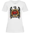 Жіноча футболка Slayer eagle logo Білий фото