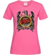 Жіноча футболка Slayer eagle logo Яскраво-рожевий фото