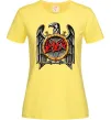 Жіноча футболка Slayer eagle logo Лимонний фото