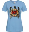 Жіноча футболка Slayer eagle logo Блакитний фото