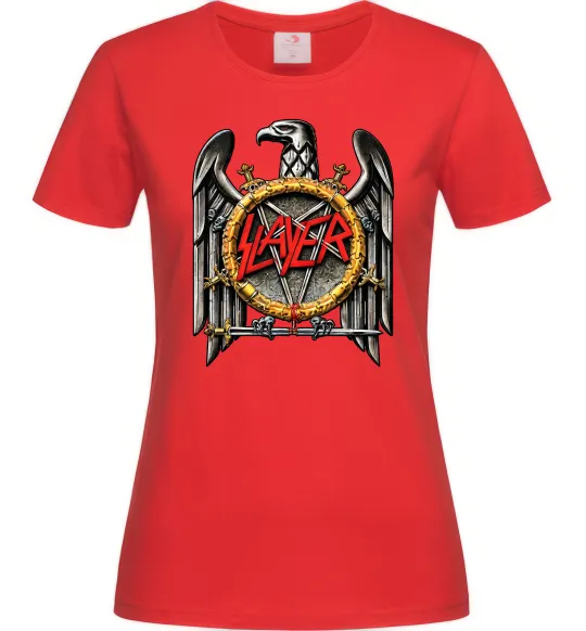 Жіноча футболка Slayer eagle logo Червоний фото