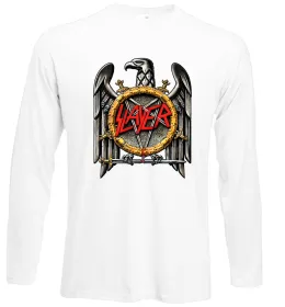 Лонгслів Slayer eagle logo Білий фото