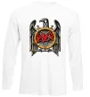 Лонгслів Slayer eagle logo Білий фото