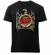 Чоловіча преміум футболка Slayer eagle logo Чорний фото