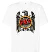 Футболка Оверсайз Slayer eagle logo Білий фото