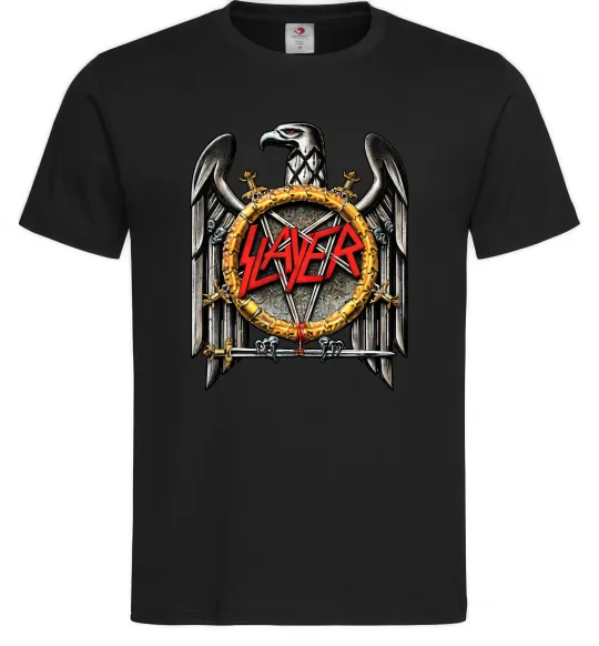 Чоловіча футболка Slayer eagle logo Чорний фото