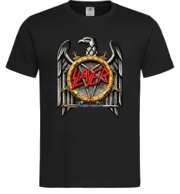 Чоловіча футболка Slayer eagle logo Чорний фото