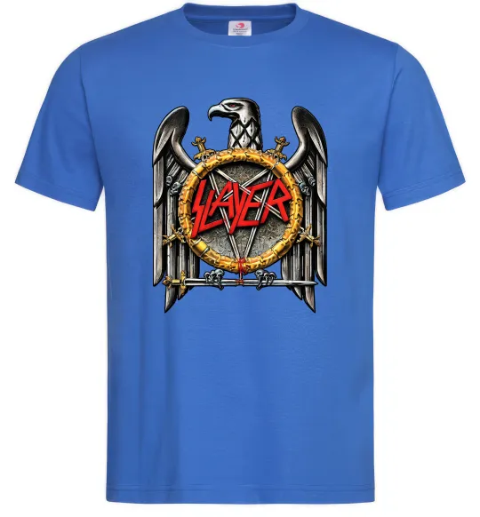 Чоловіча футболка Slayer eagle logo Яскраво-синій фото