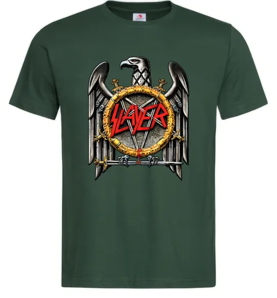 Чоловіча футболка Slayer eagle logo Темно-зелений фото
