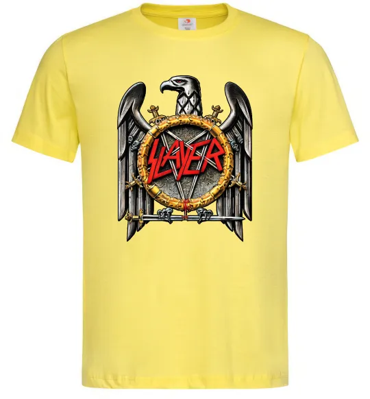 Чоловіча футболка Slayer eagle logo Лимонний фото