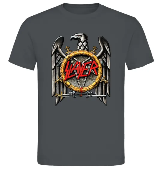 Чоловіча футболка Slayer eagle logo Графіт фото