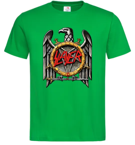 Чоловіча футболка Slayer eagle logo Зелений фото