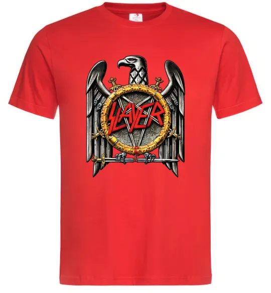 Чоловіча футболка Slayer eagle logo Червоний фото