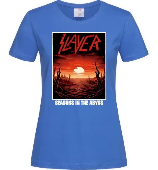Жіноча футболка Slayer season in the Abyss Яскраво-синій фото