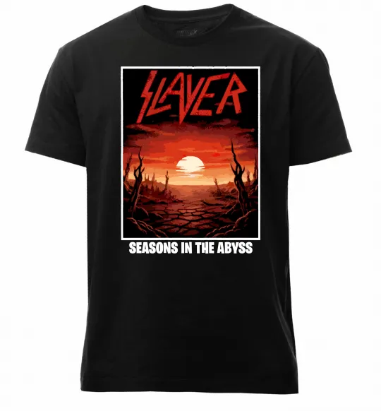 Чоловіча преміум футболка Slayer season in the Abyss Чорний фото