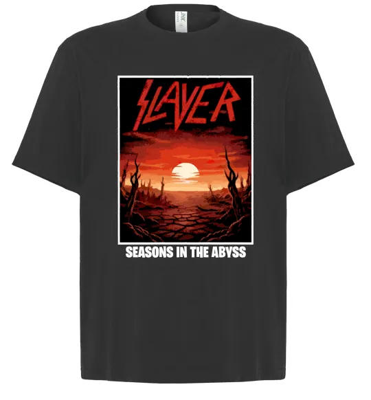 Футболка Оверсайз Slayer season in the Abyss Чорний фото
