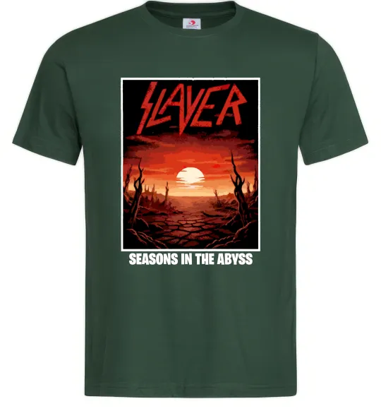 Чоловіча футболка Slayer season in the Abyss Темно-зелений фото