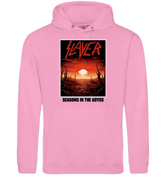 Мужская толстовка (худи) Slayer season in the Abyss Розовый фото