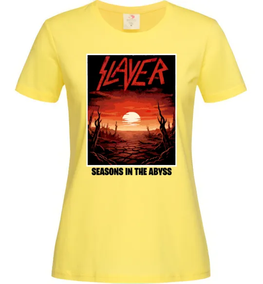 Жіноча футболка Slayer season in the Abyss Лимонний фото