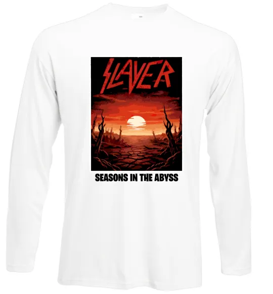 Лонгслив Slayer season in the Abyss Белый фото