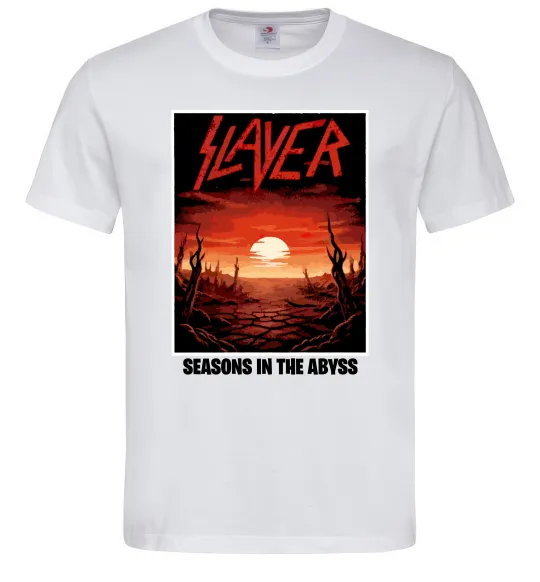 Чоловіча футболка Slayer season in the Abyss Білий фото