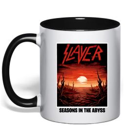 Чашка с цветной ручкой Slayer season in the Abyss
