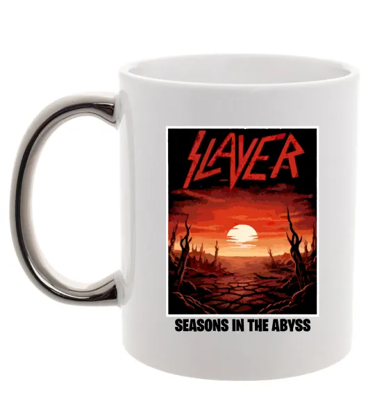 Чашка з кольоровою ручкою Slayer season in the Abyss Срібло фото