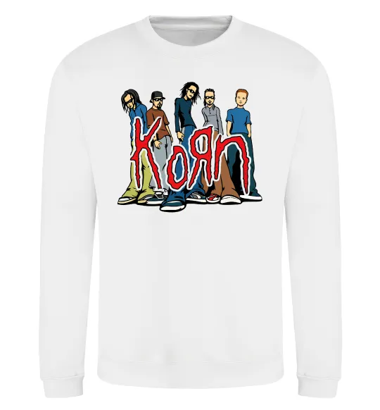 Світшот Korn art Білий фото