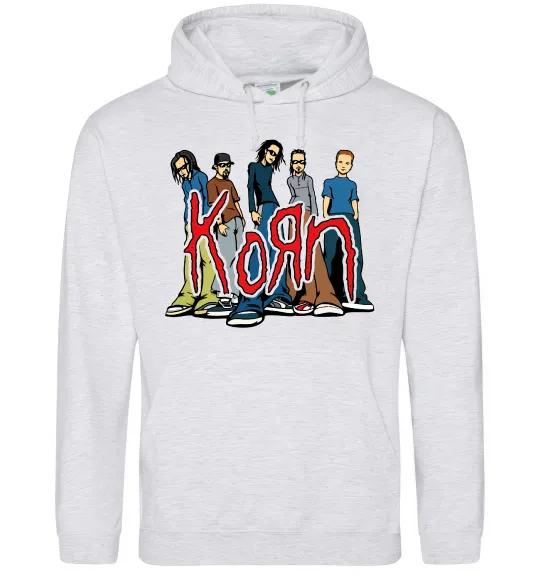 Чоловіча толстовка (худі) Korn art Сірий меланж фото