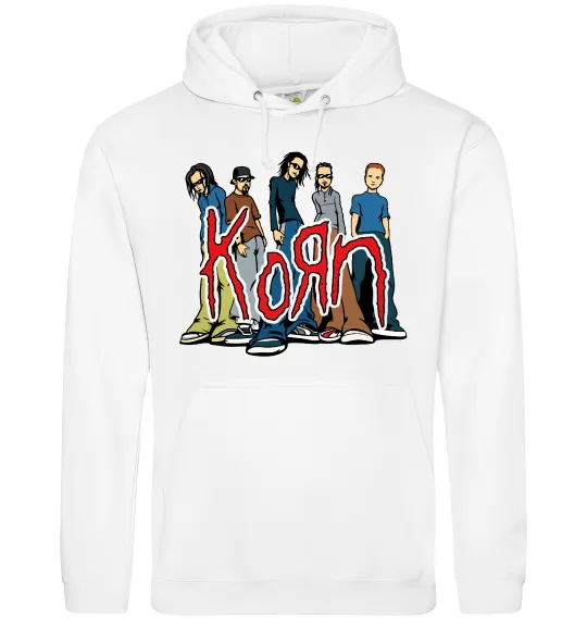 Жіноча толстовка (худі) Korn art Білий фото