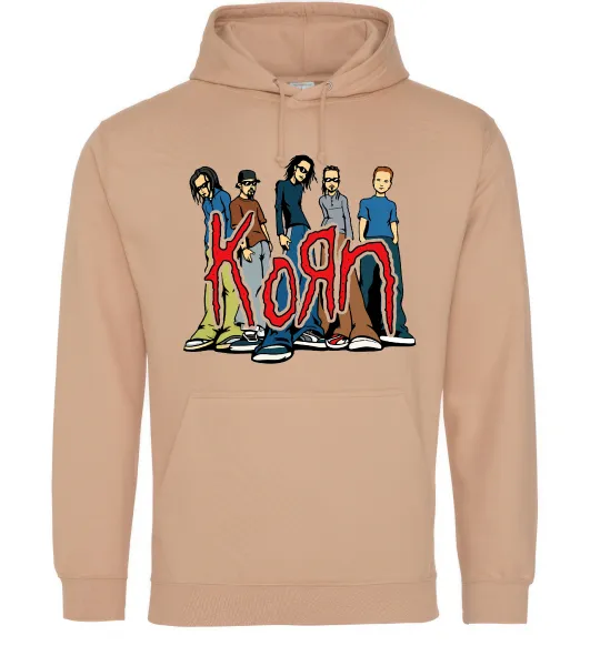 Жіноча толстовка (худі) Korn art Пісочний фото