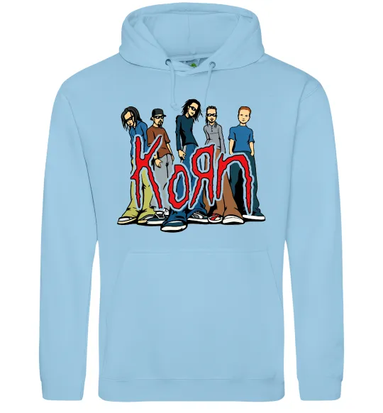 Женская толстовка (худи) Korn art Голубой фото