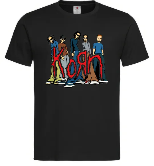 Мужская футболка Korn art Черный фото