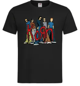 Чоловіча футболка Korn art Чорний фото