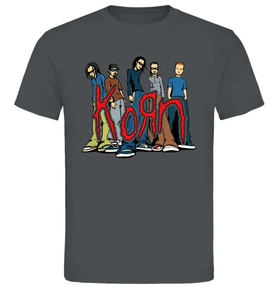 Мужская футболка Korn art Графит фото